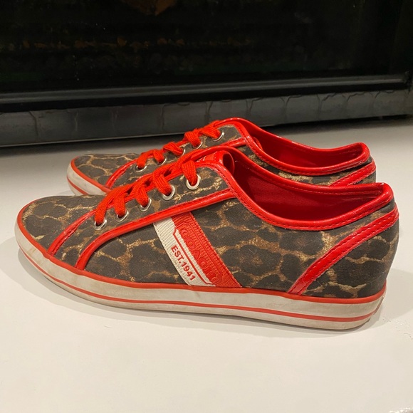 Cheetah Print Coach Tennis Shoes - Picture 2 of 8